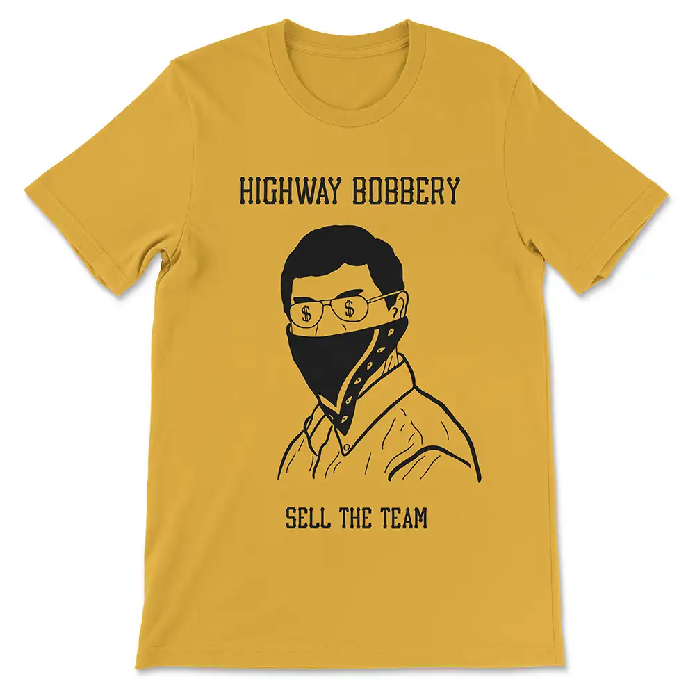 Highway Bobbery t shirt mockup front