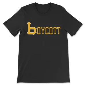 Boycott shirt, front
